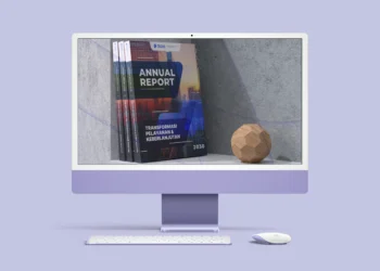 desain visual annual report